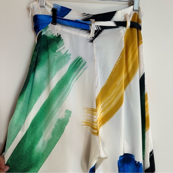 We are LEONE Brush Stroke Luke Silk Pants Size Medium - Picture 8 of 13